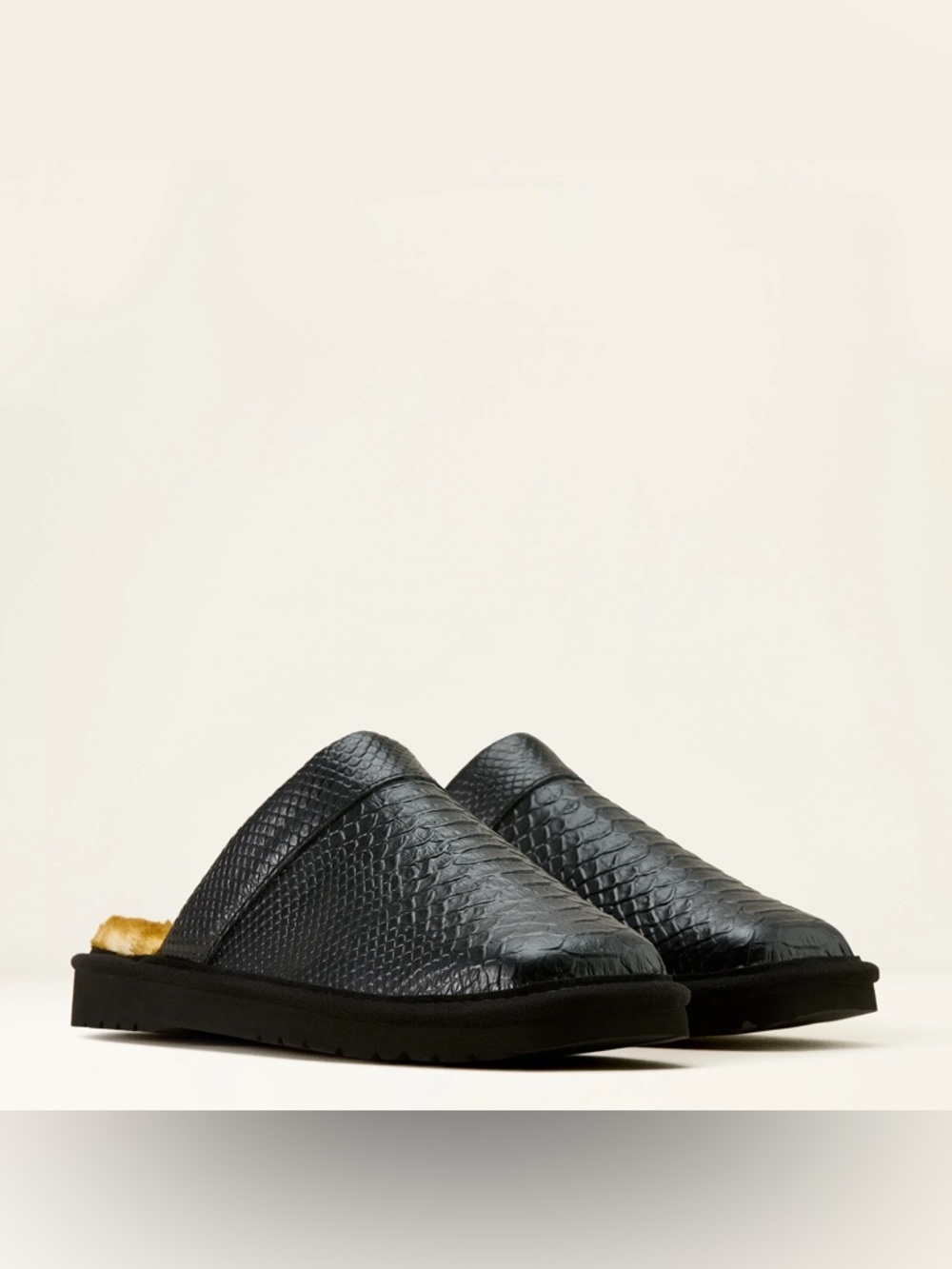 Ariat Leather Silversmith Square Toe Snake Print Slippers Sz 9 Men’s 
(Abr 026)